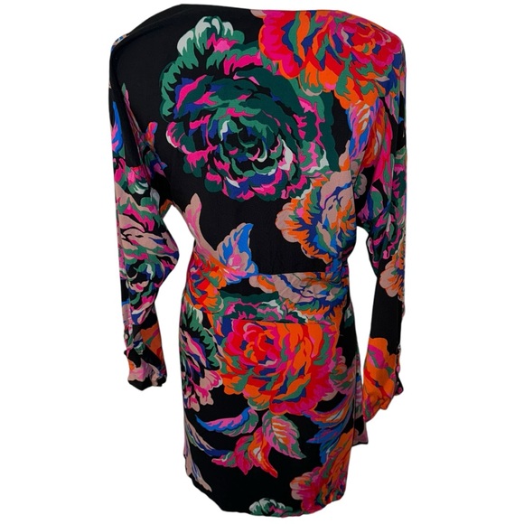 ZARA WOMAN'S FLORAL MULTICOLORED MINI PRINT DRESS - Picture 5 of 6